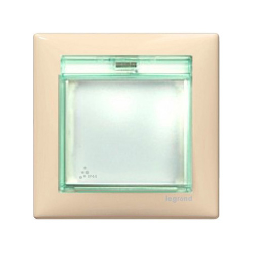 Влагозащищённая рамка - Valena - IP 44 - с крышкой - слоновая кость - арт. 774350 фото