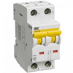 Автоматические выключатели 2-полюсные