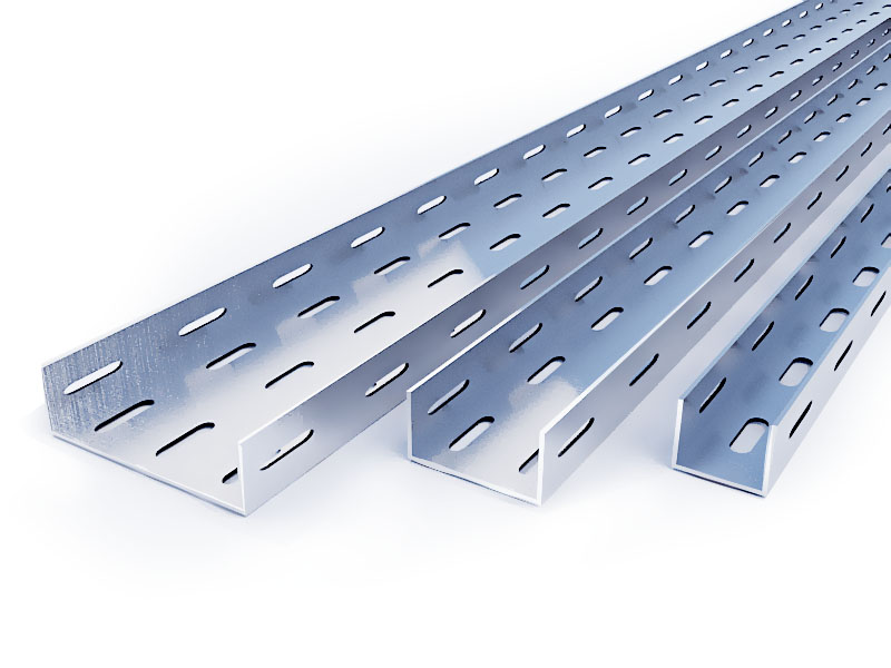 Лоток перф. оцинк. 300х150, длина 2 м фото