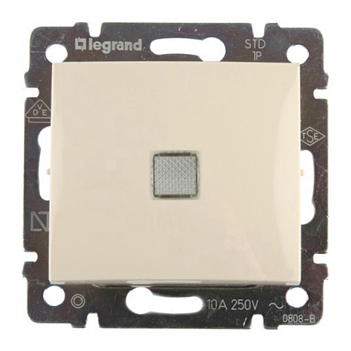 Выключатель с подсветкой - Valena - 10 A - 250 В~ - слоновая кость - арт. 774310 фото