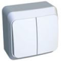 Schneider выключатель 2-кл. Белый фото