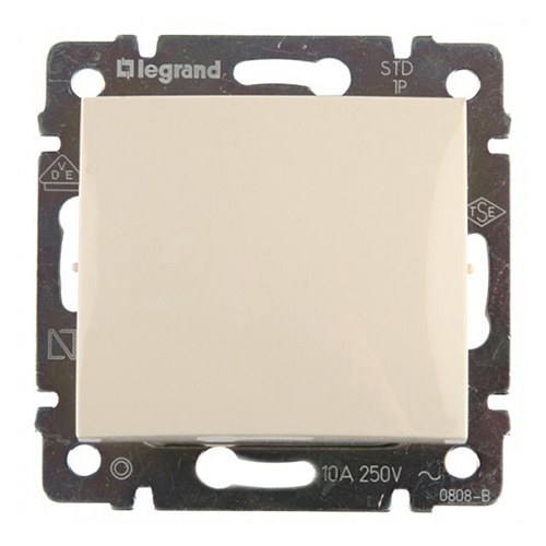 Выключатель одноклавишный - Valena - 10 A - 250 В~ - слоновая кость - арт. 774301 фото