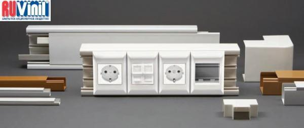 РКК-25х16 Кабель-канал "РУВИНИЛ" 25х16х2000мм белый (двойной замок), упаковка 80 м фото