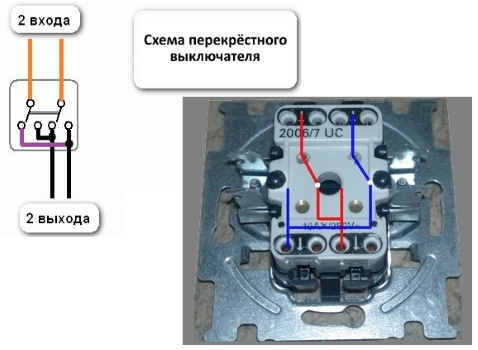 Управление светом из трех мест