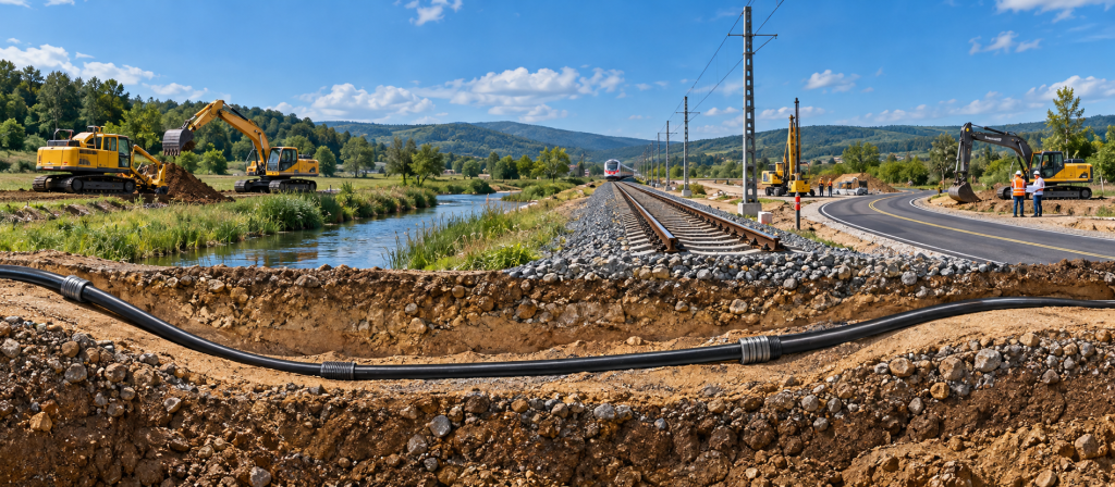 Infrastructuurwerken met kabel, spoor en rivier.png Infrastructuurwerken met kabel, spoor en rivier.png