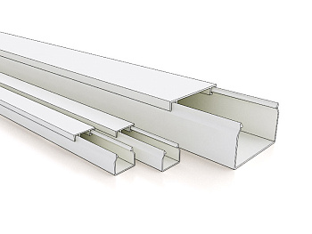 РКК-40х25 Кабель-канал "РУВИНИЛ" 40х25х2000мм белый (двойной замок), упаковка 50 м фото