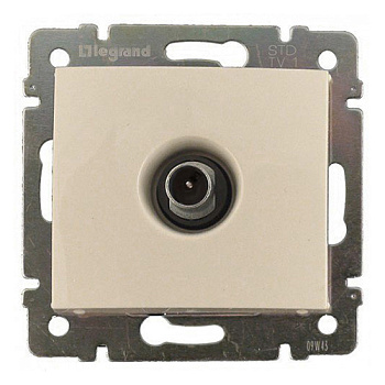 ТВ розетка - Valena - проходная - 14 дБ - 2400 МГц - слоновая кость - арт. 774331 фото