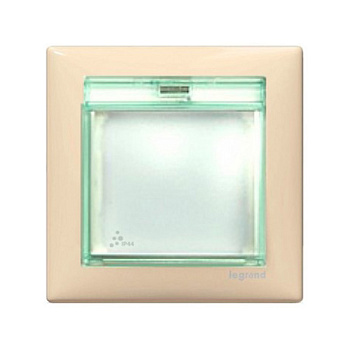 Влагозащищённая рамка - Valena - IP 44 - с крышкой - слоновая кость - арт. 774350 фото