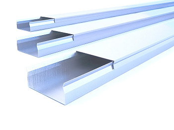 Лоток неперф. оцинк.  150х50 ЗАМКОВЫЙ, длина 2 м фото