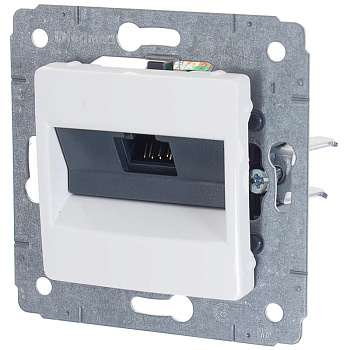 773641 Legrand Cariva Розетка RJ45 Кат.5e UTP (белая) фото