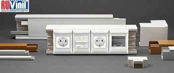 РКК-100х60 Кабель-канал "РУВИНИЛ" 100х60х2000мм белый (парапетный), упаковка 20 м фото