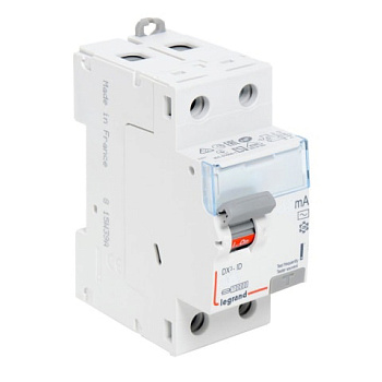 Выключатель дифференциального тока (УЗО) DX³ - 2П - 230 В~ - 40 А - тип AC - 30 мА - 2 модуля - арт. 411505 фото