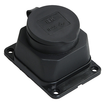 Розетка кабельная наружной установки IР44 16А 2Р+E каучук ОМЕГА фото